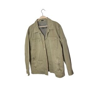 M-65 Style Shirt Jacket Men's Large Camo Lined  Kirra US Army Button Up